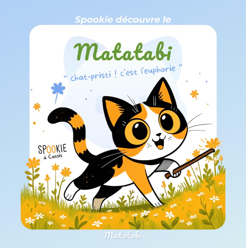 Spookie découvre le Matatabi : notre livre est sorti !
